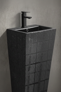 Black Textured Freestanding Wash Basin – Enhanced