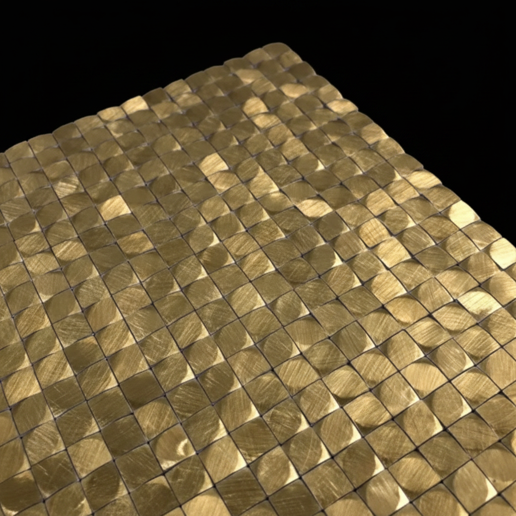 Gold Mosaic Tile – Black Background