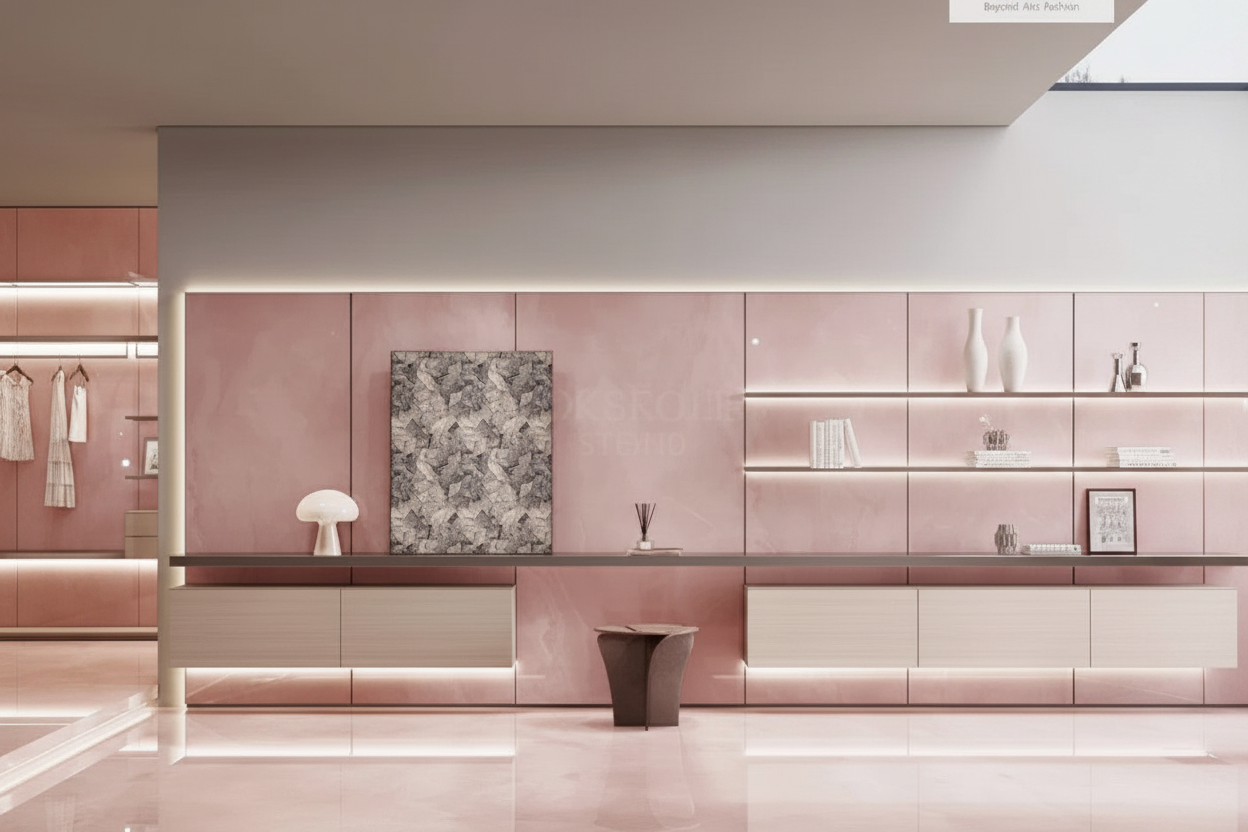 Luxury Pink Showroom - High Quality