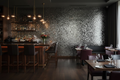 Luxury Restaurant with Steel Mosaic Tiles