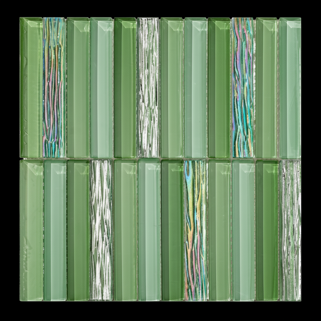 Sage Green Mosaic Tile – No Background