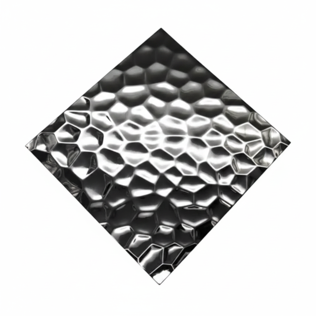 Stainless Steel Hammered Mosaic Tile